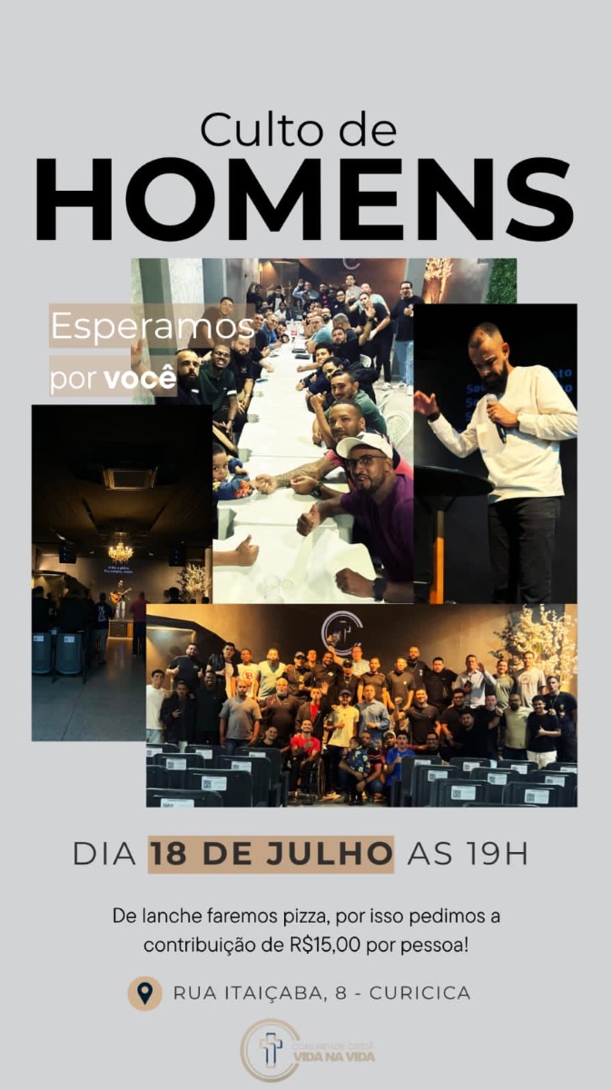 Dia 18/07 - Encontro dos Homens 